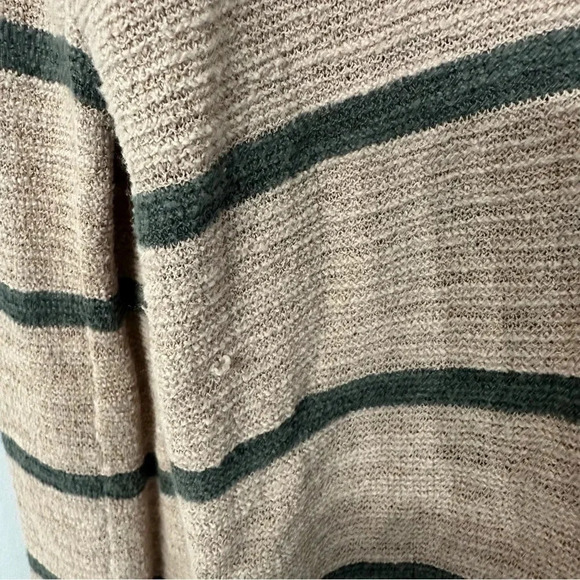 J.Jill Long Sleeve V-Neck Hooded Pink & Green Sweat Sz Small GUC - Picture 5 of 11